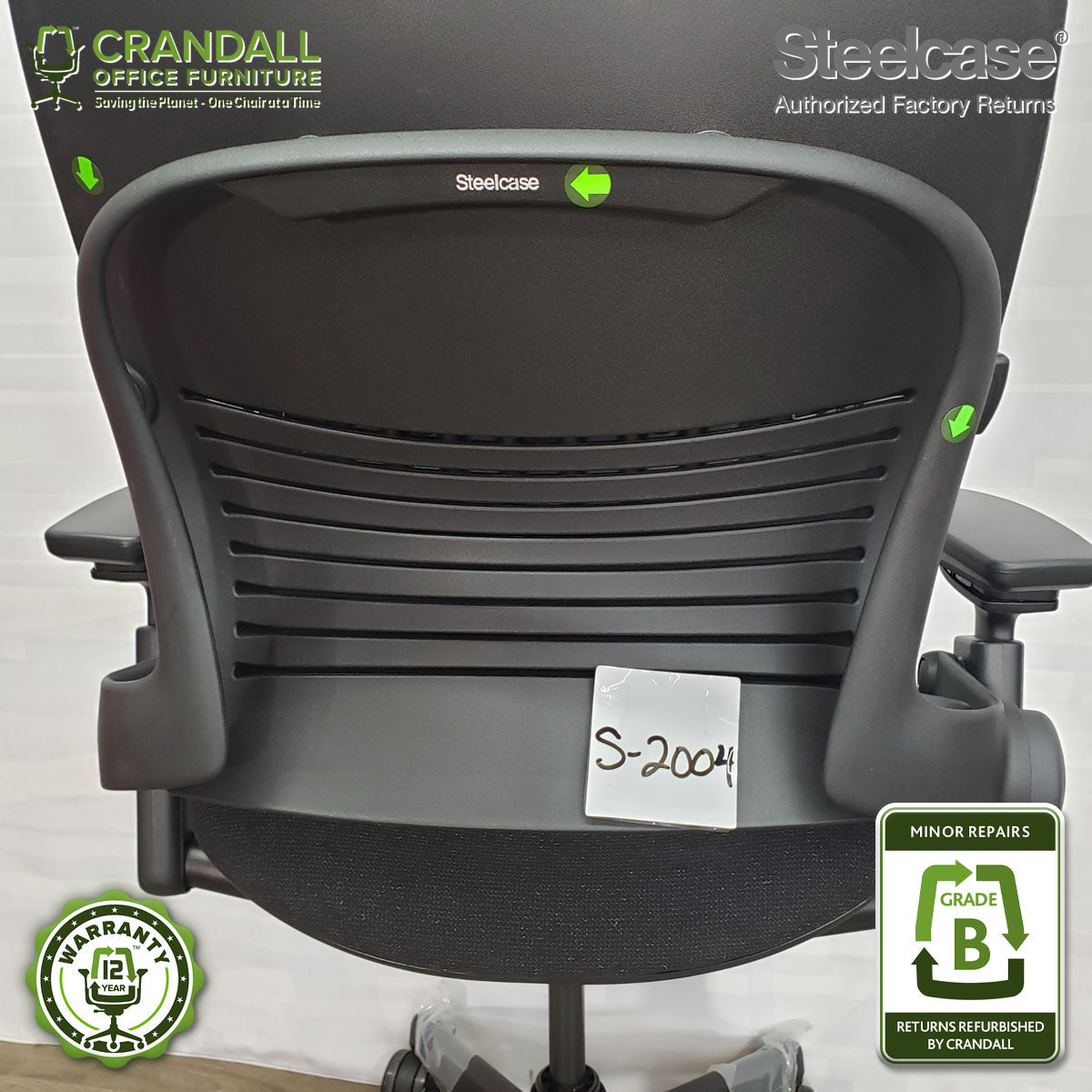 S-2004 - Steelcase V2 Leap - Grade B