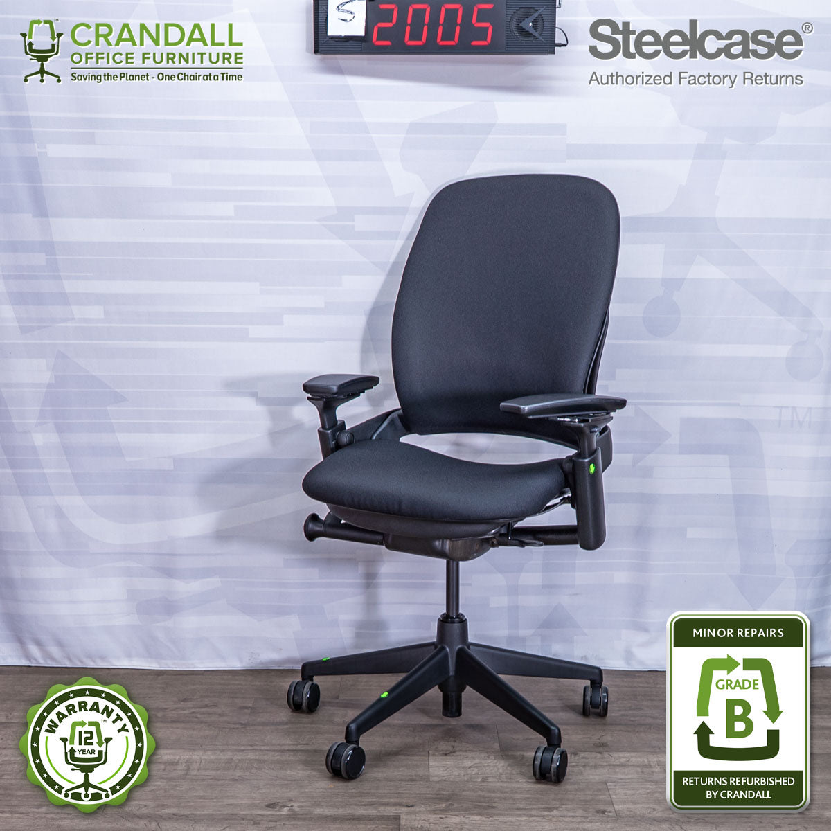 S-2005 - Steelcase V2 Leap - Grade B