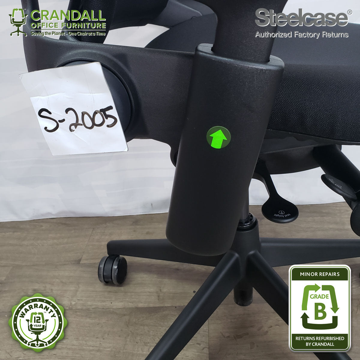 S-2005 - Steelcase V2 Leap - Grade B