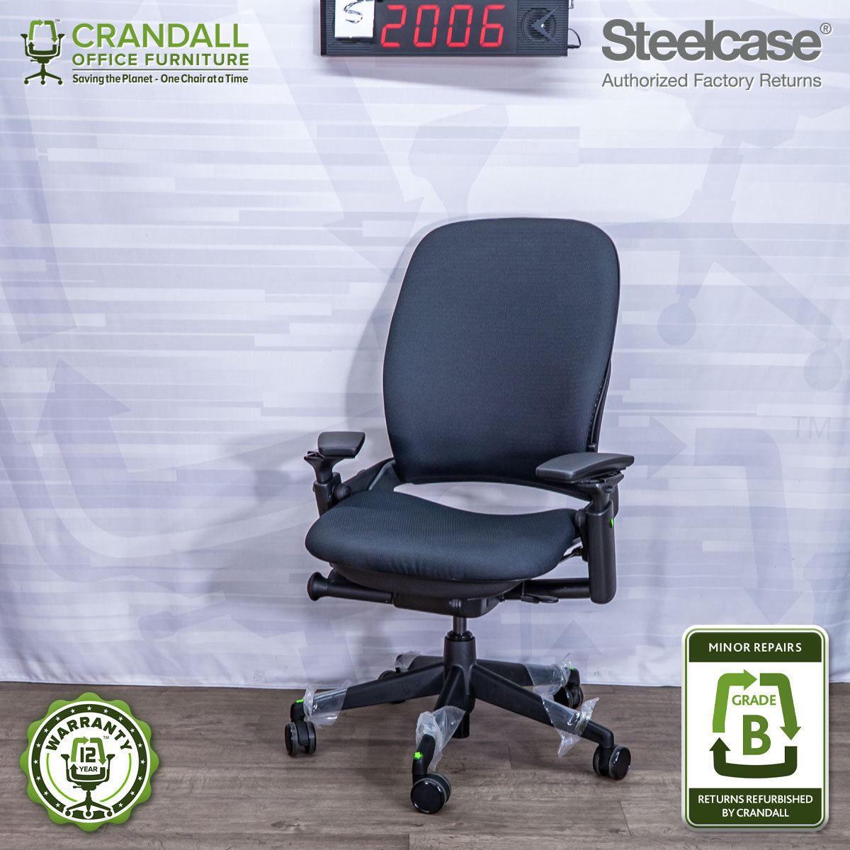 S-2006 - Steelcase V2 Leap - Grade B