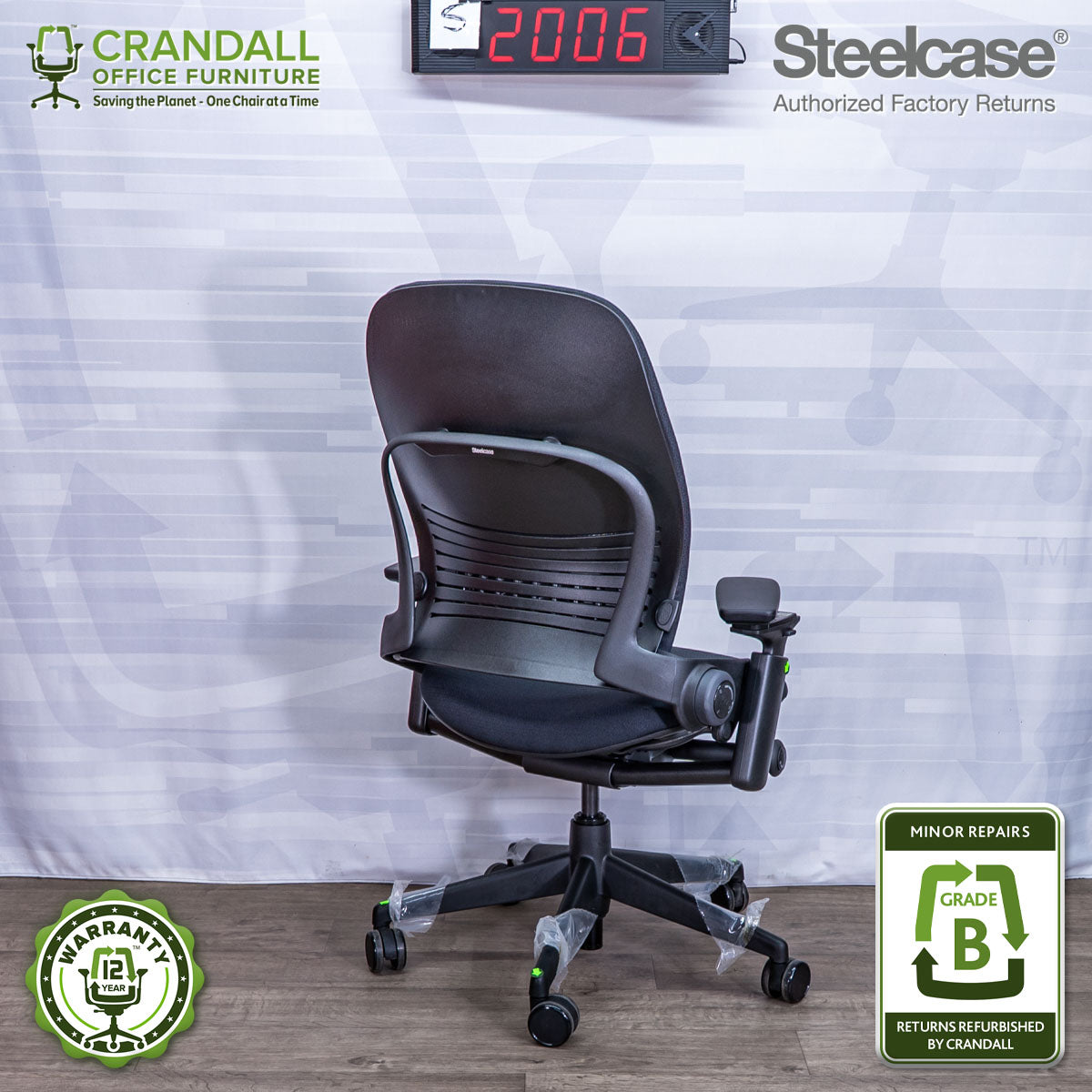 S-2006 - Steelcase V2 Leap - Grade B