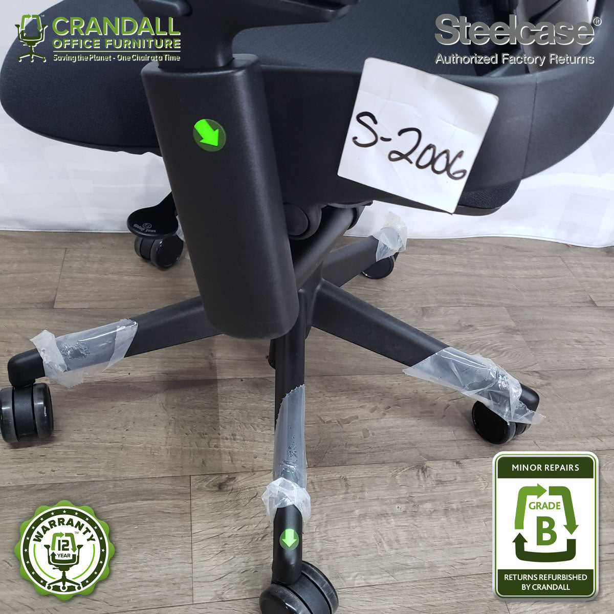 S-2006 - Steelcase V2 Leap - Grade B