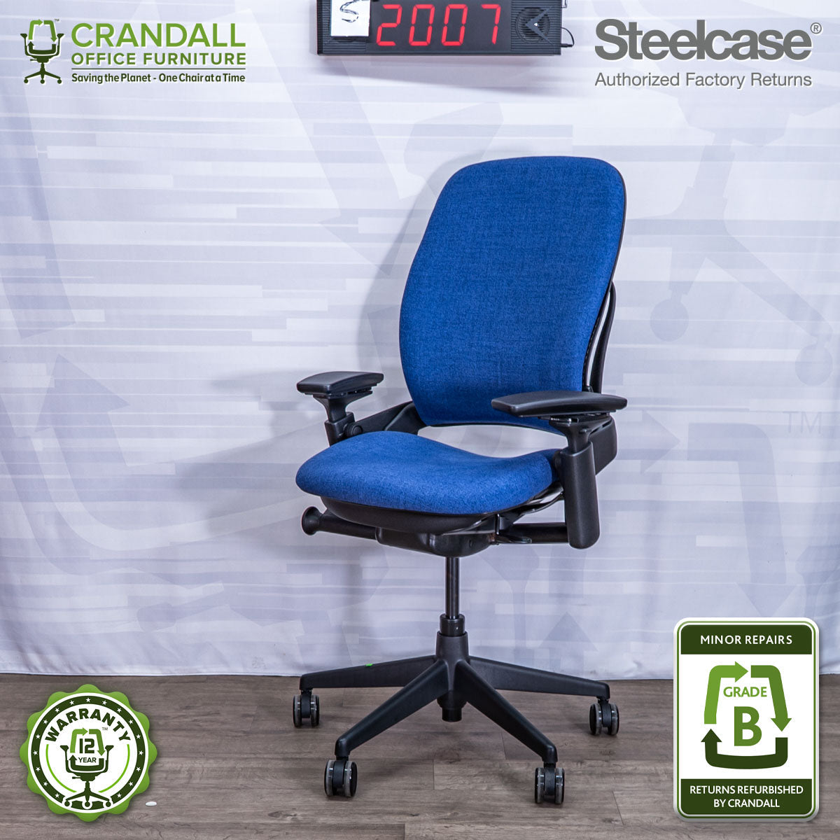 S-2007 - Steelcase V2 Leap - Grade B