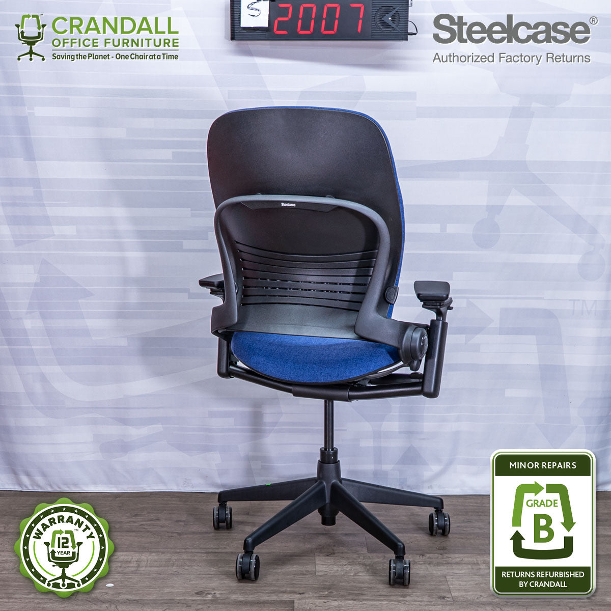 S-2007 - Steelcase V2 Leap - Grade B
