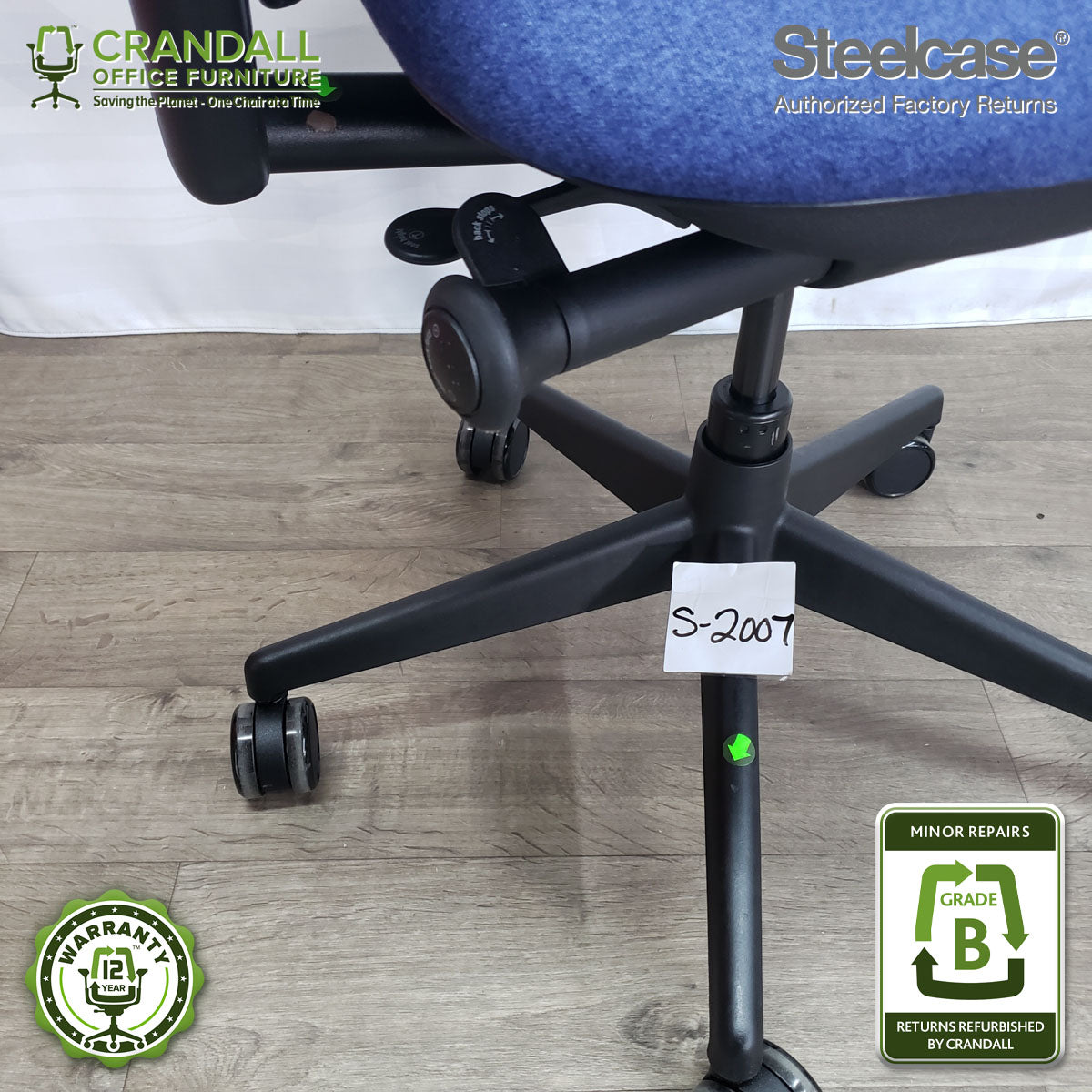 S-2007 - Steelcase V2 Leap - Grade B