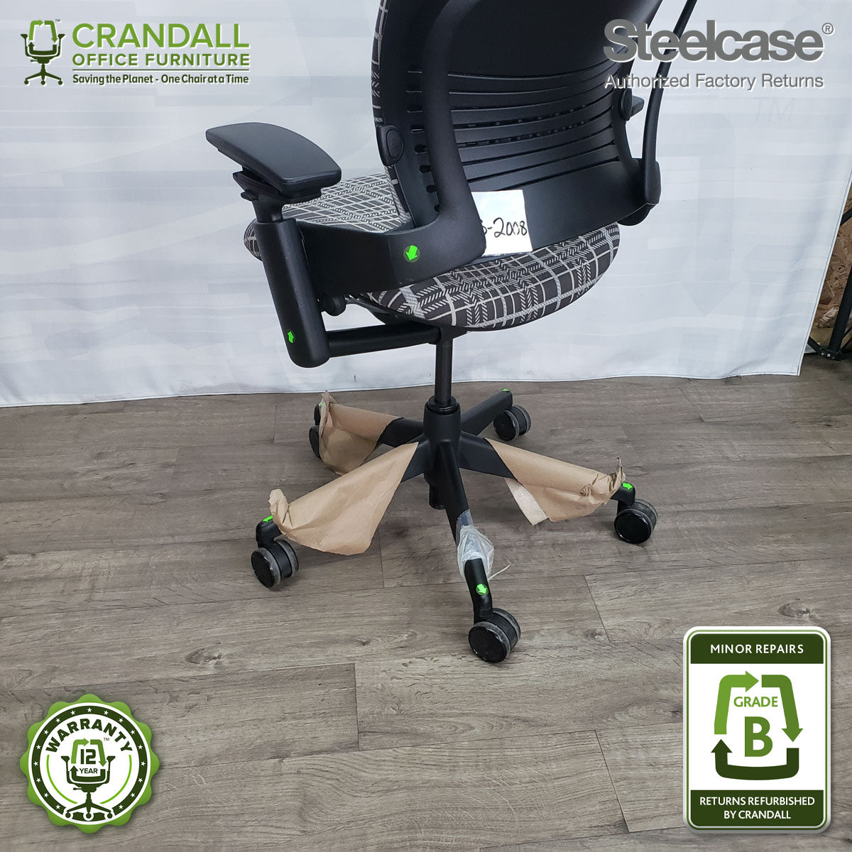 S-2008 - Steelcase V2 Leap - Grade B