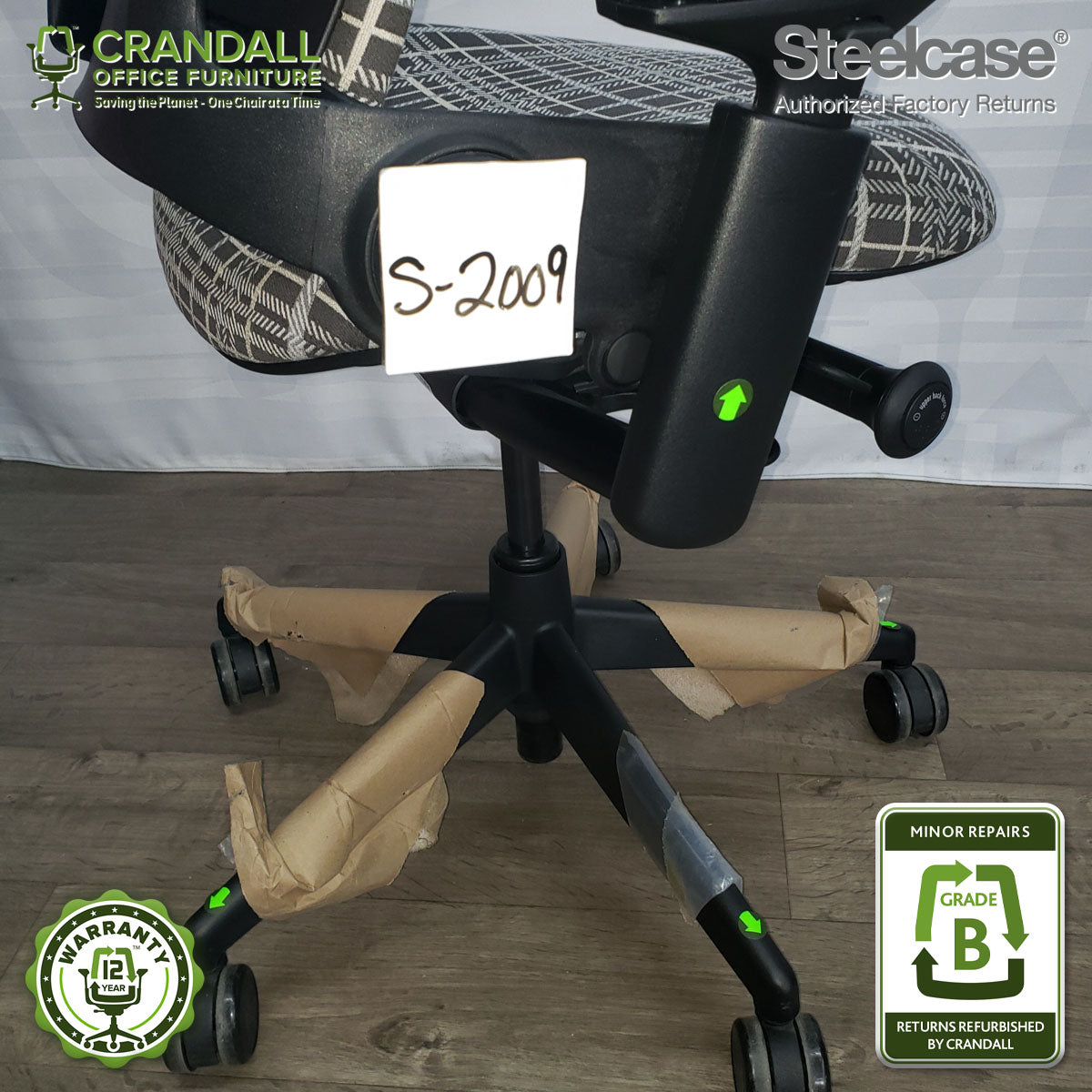 S-2009 - Steelcase V2 Leap - Grade B