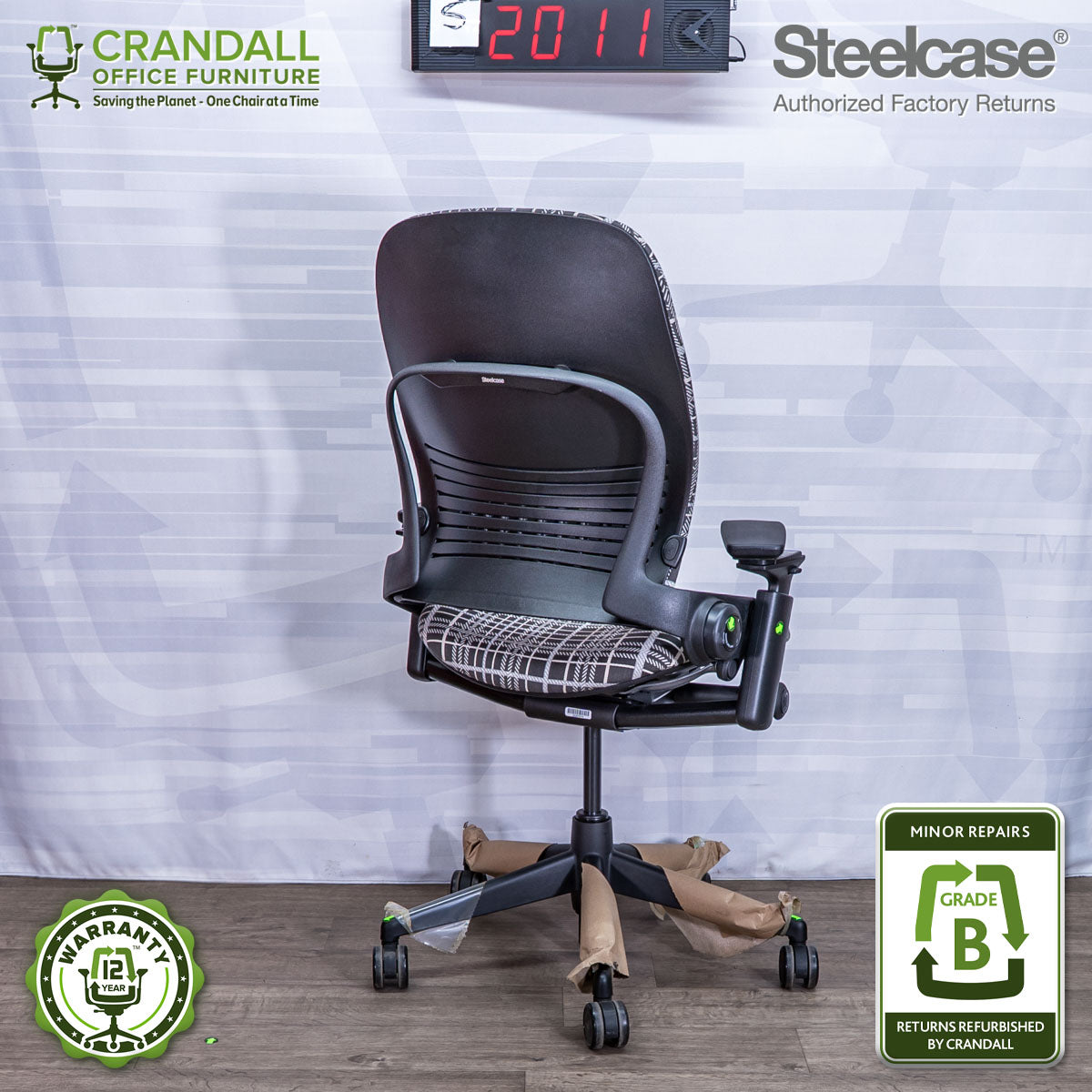 S-2011 - Steelcase V2 Leap - Grade B