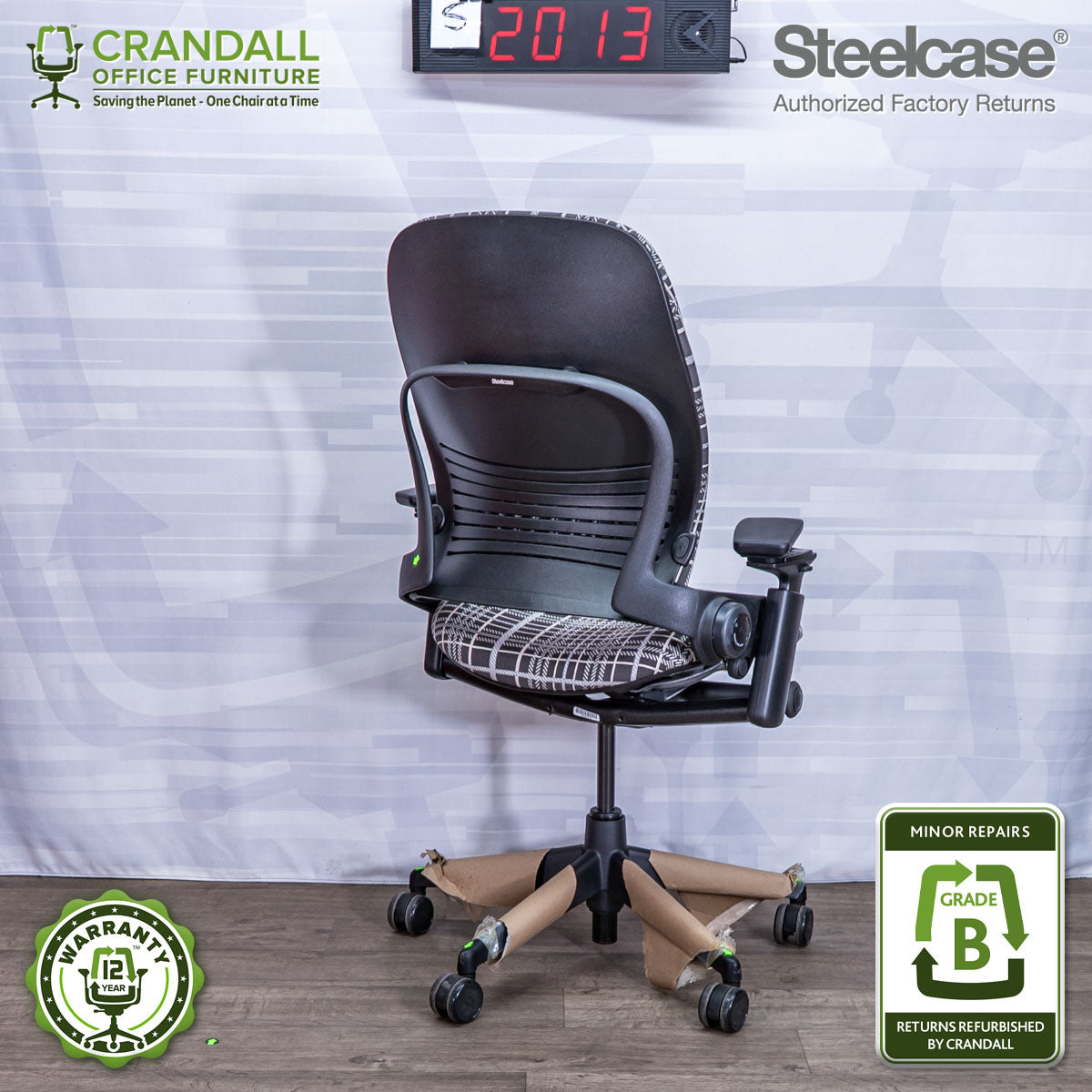 S-2013 - Steelcase V2 Leap - Grade B