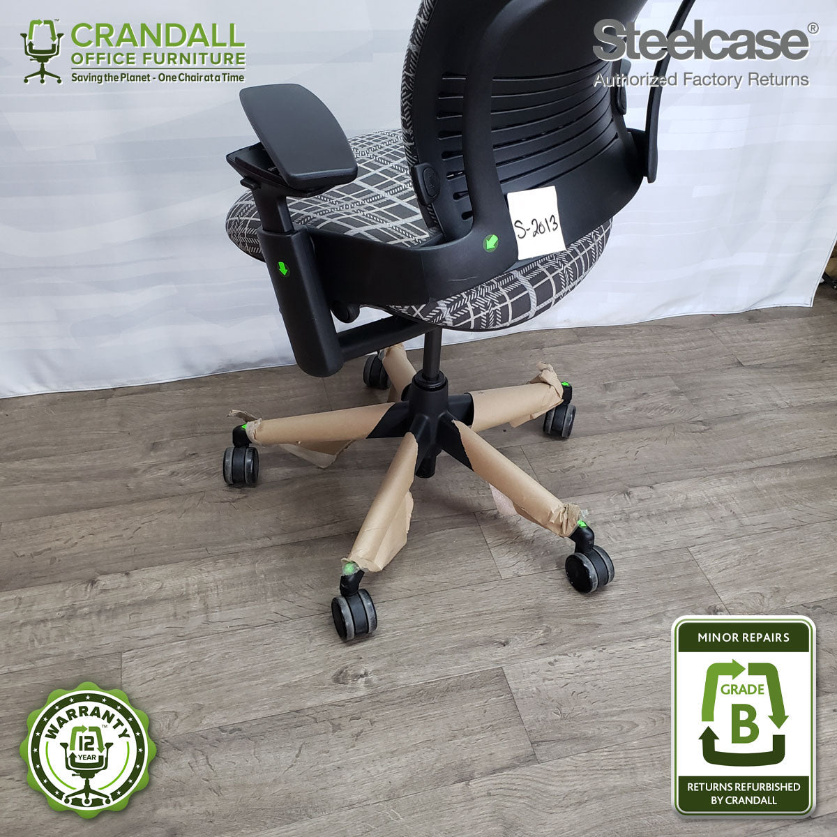 S-2013 - Steelcase V2 Leap - Grade B