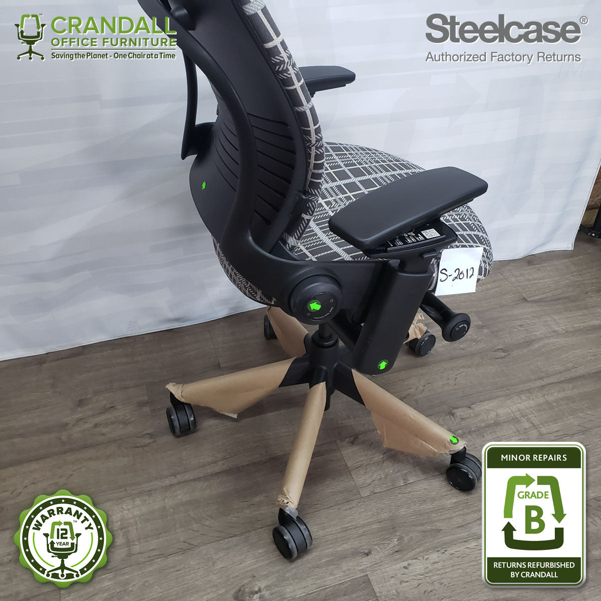 S-2013 - Steelcase V2 Leap - Grade B