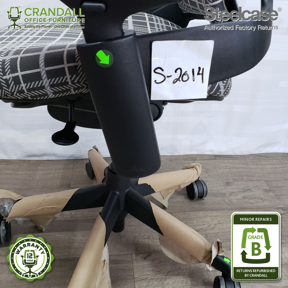 S-2015 - Steelcase V2 Leap - Grade B