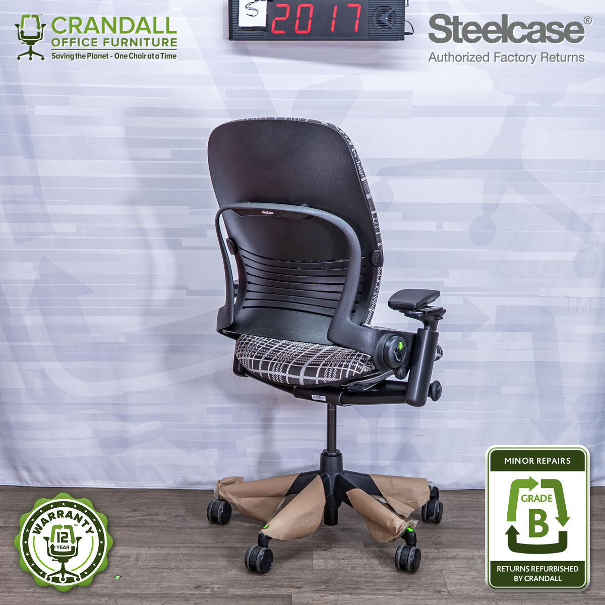S-2017 - Steelcase V2 Leap - Grade B