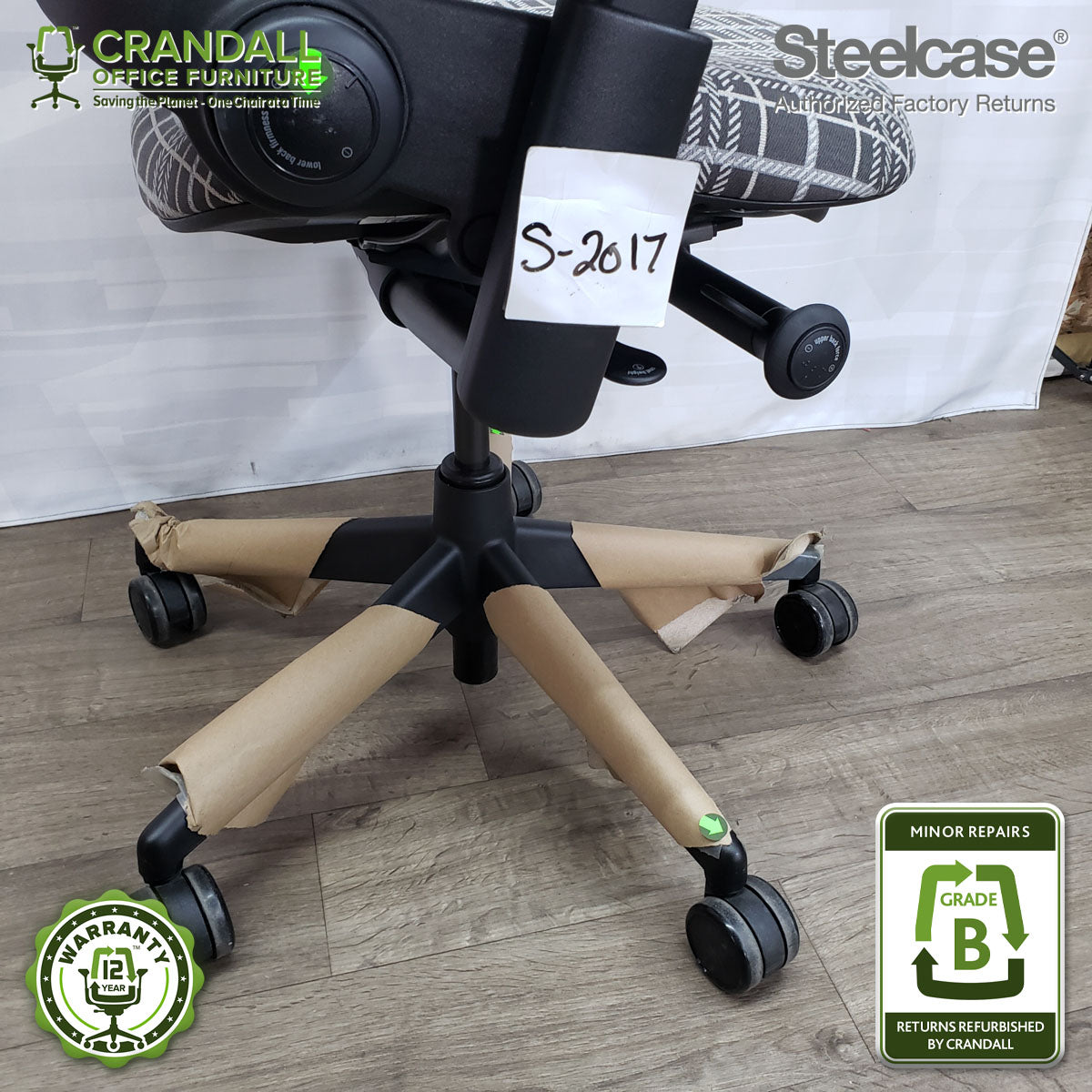 S-2017 - Steelcase V2 Leap - Grade B