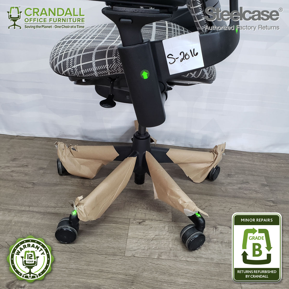 S-2017 - Steelcase V2 Leap - Grade B