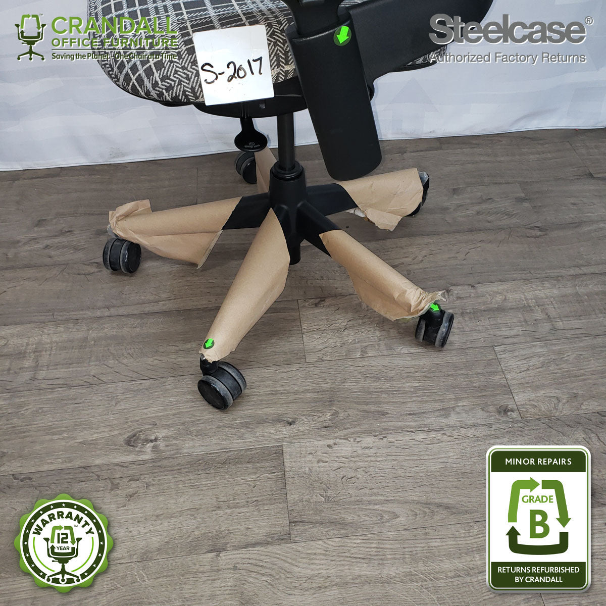 S-2018 - Steelcase V2 Leap - Grade B