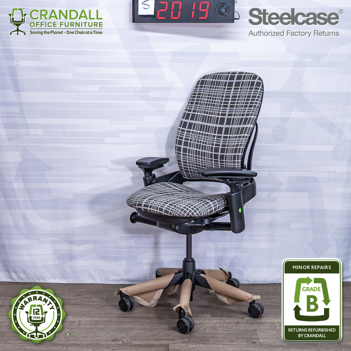 S-2019 - Steelcase V2 Leap - Grade B