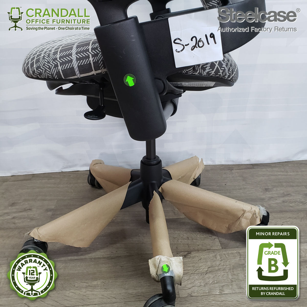S-2019 - Steelcase V2 Leap - Grade B