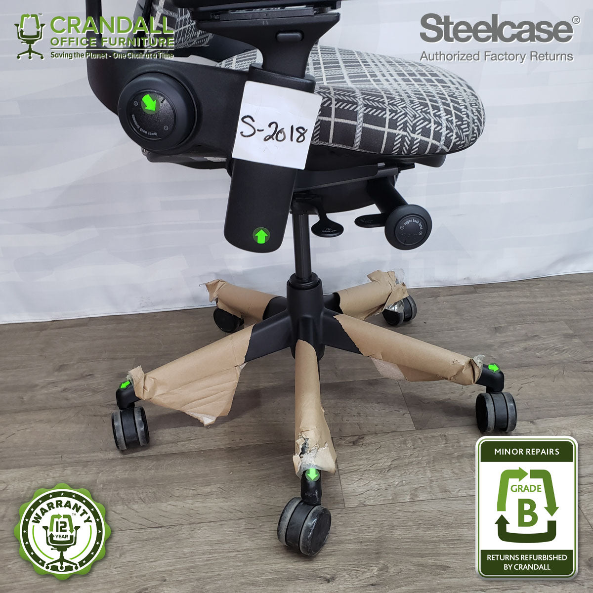 S-2019 - Steelcase V2 Leap - Grade B