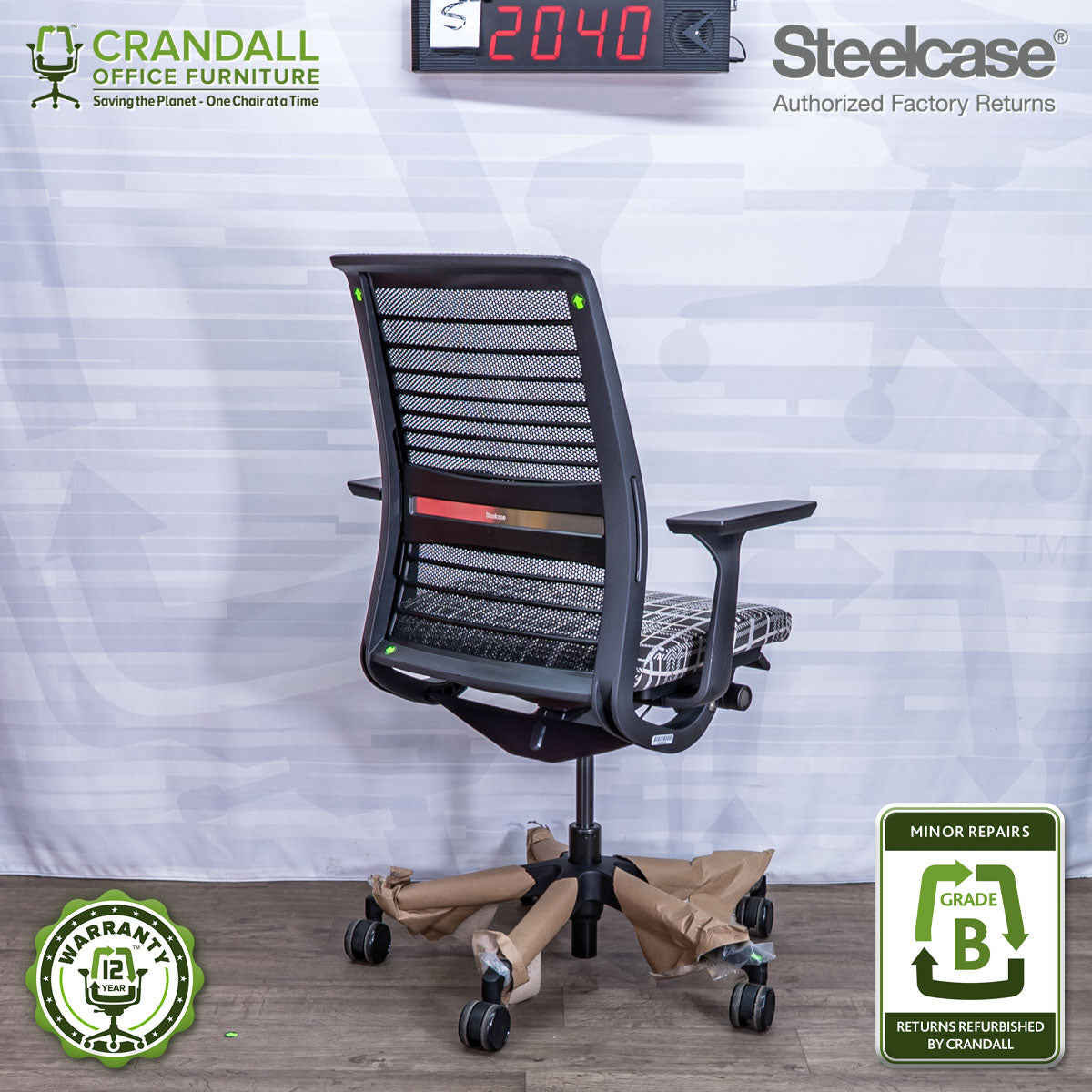 S-2040 - Steelcase V2 Think - Grade B