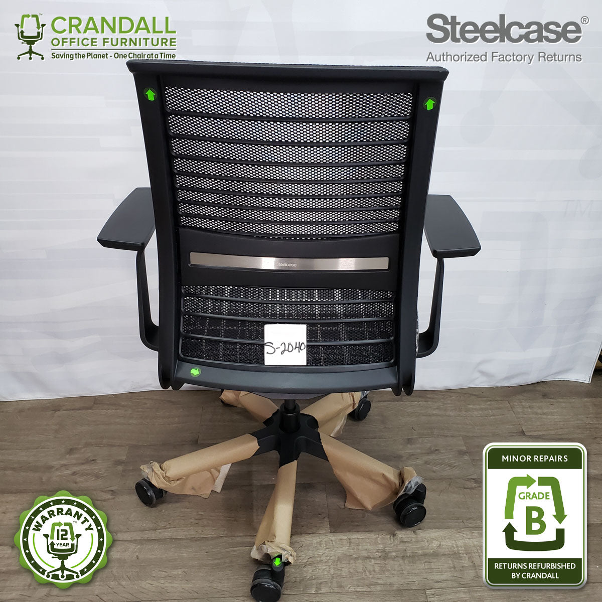 S-2040 - Steelcase V2 Think - Grade B