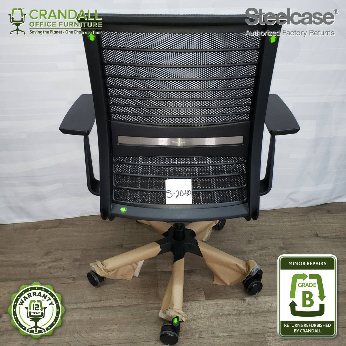 S-2040 - Steelcase V2 Think - Grade B