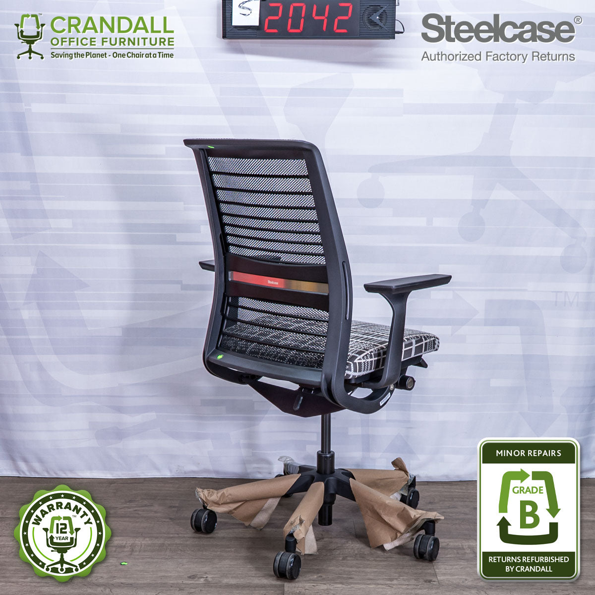 S-2042 - Steelcase V2 Think - Grade B