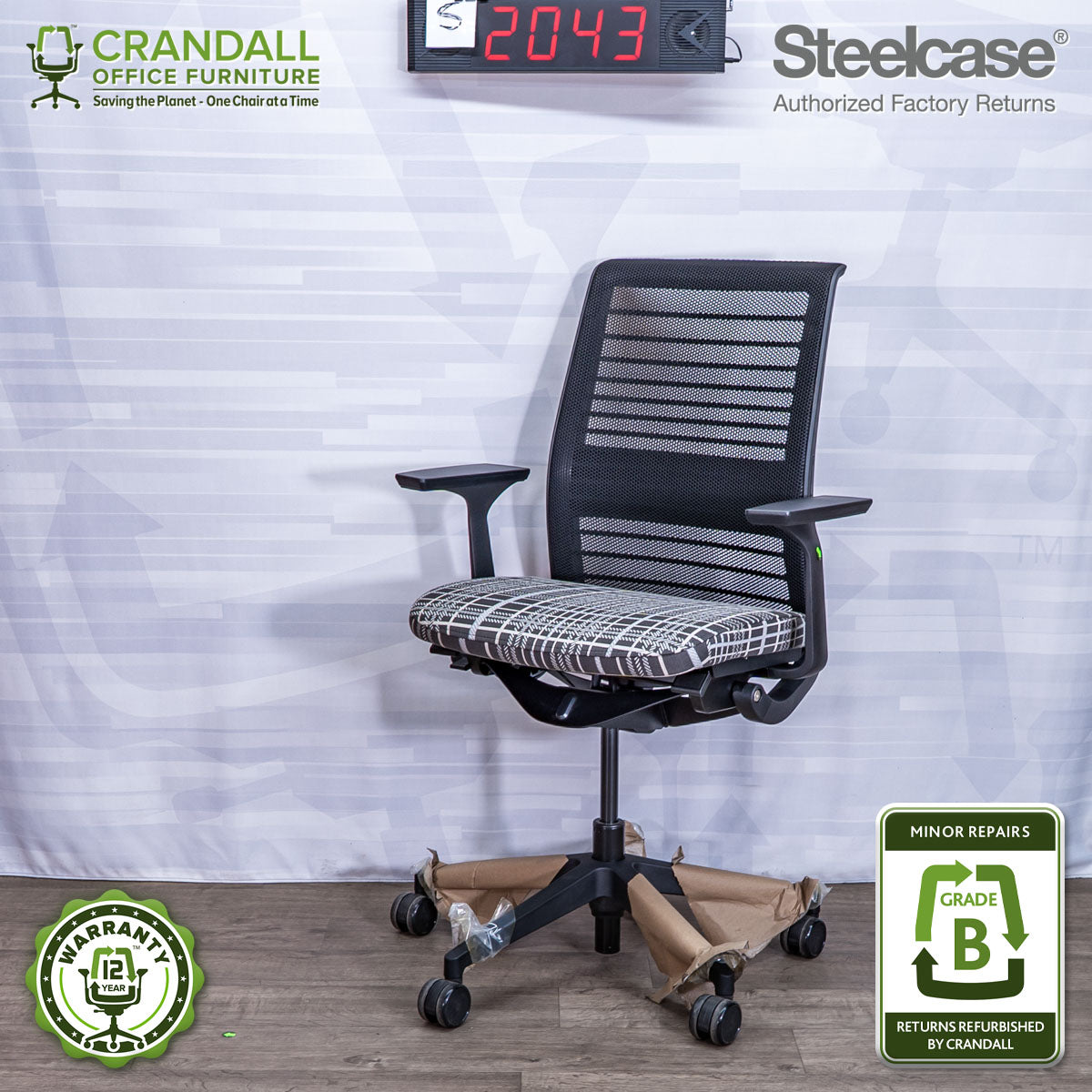 S-2043 - Steelcase V2 Think - Grade B