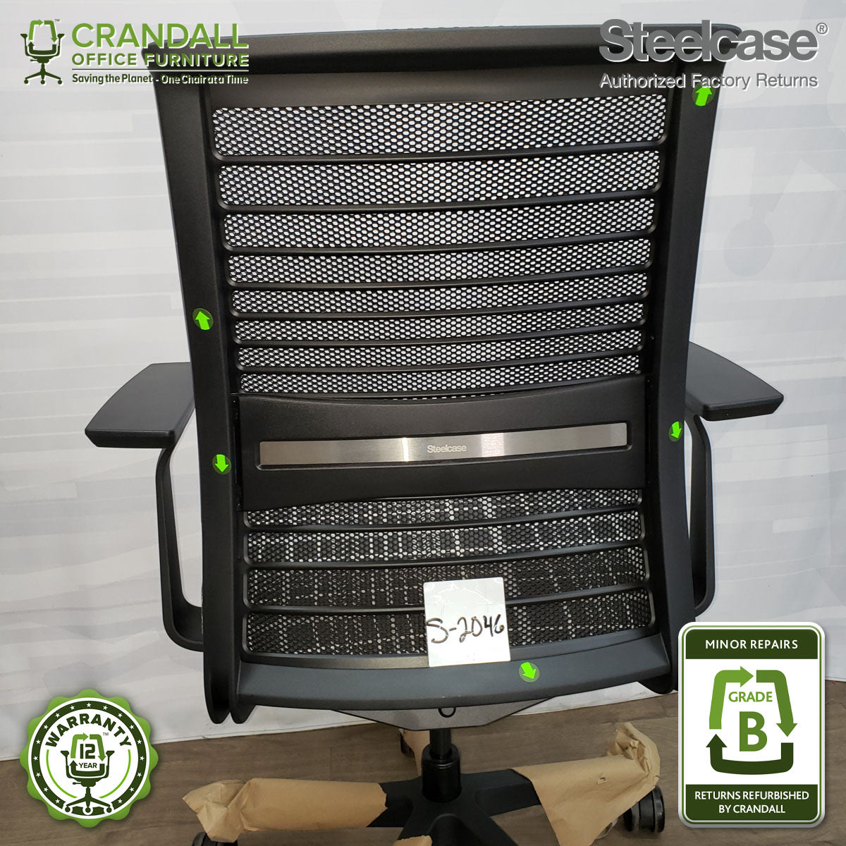 S-2046 - Steelcase V2 Think - Grade B