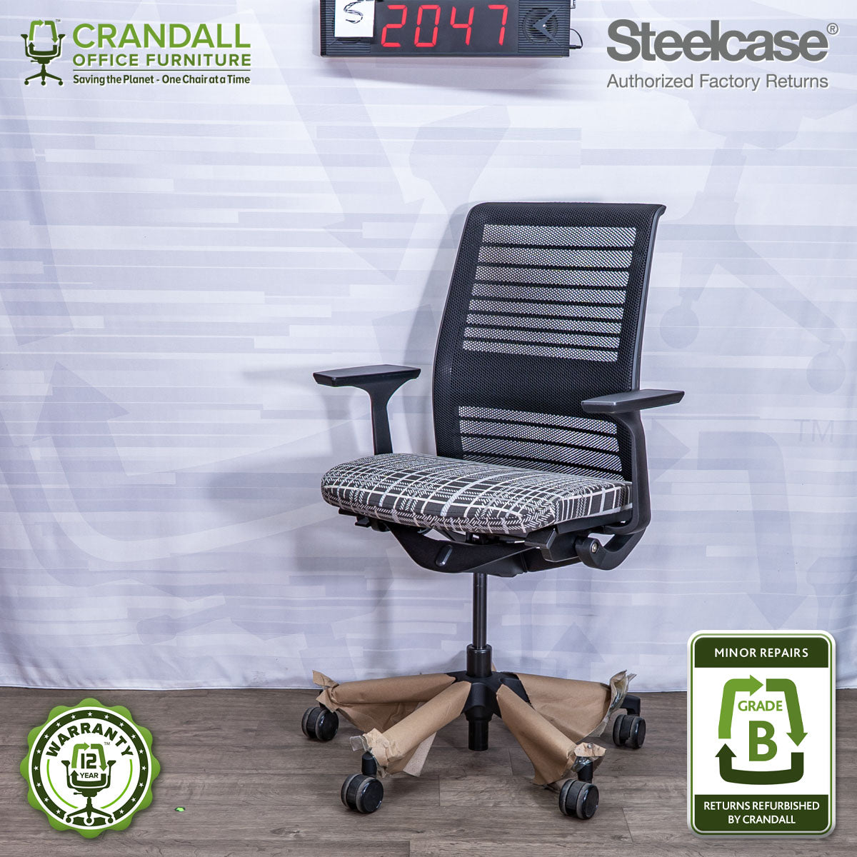 S-2047 - Steelcase V2 Think - Grade B