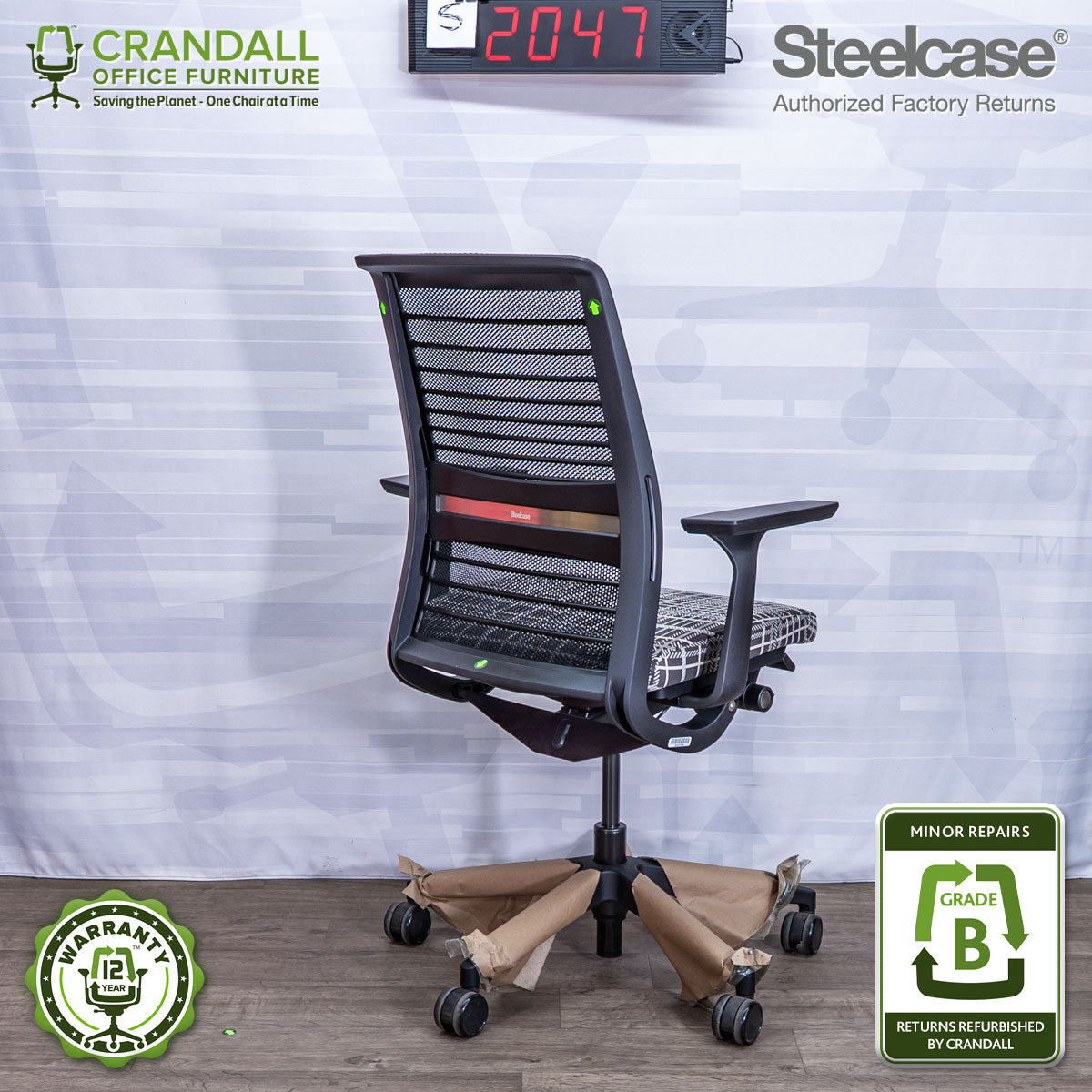 S-2047 - Steelcase V2 Think - Grade B