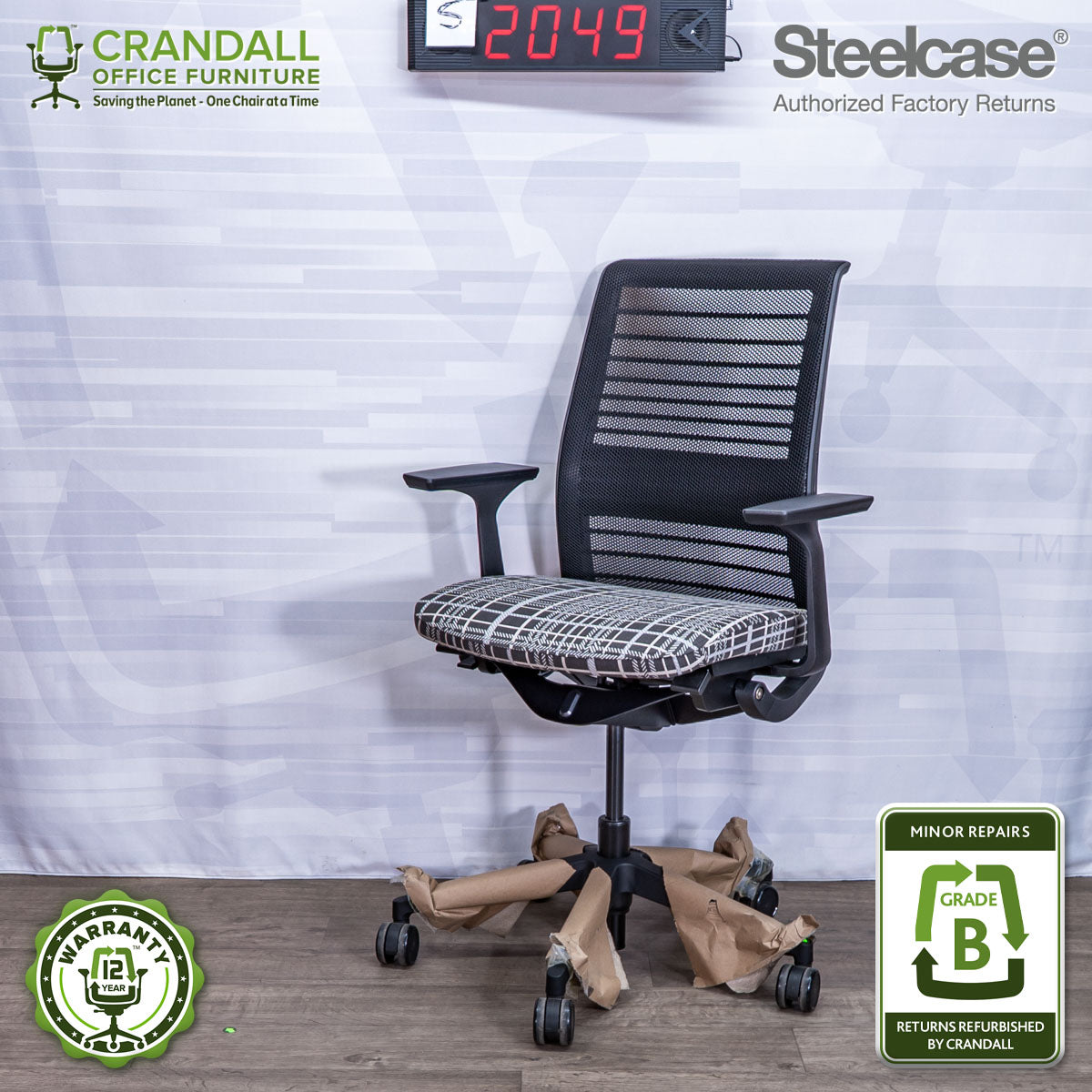 S-2049 - Steelcase V2 Think - Grade B