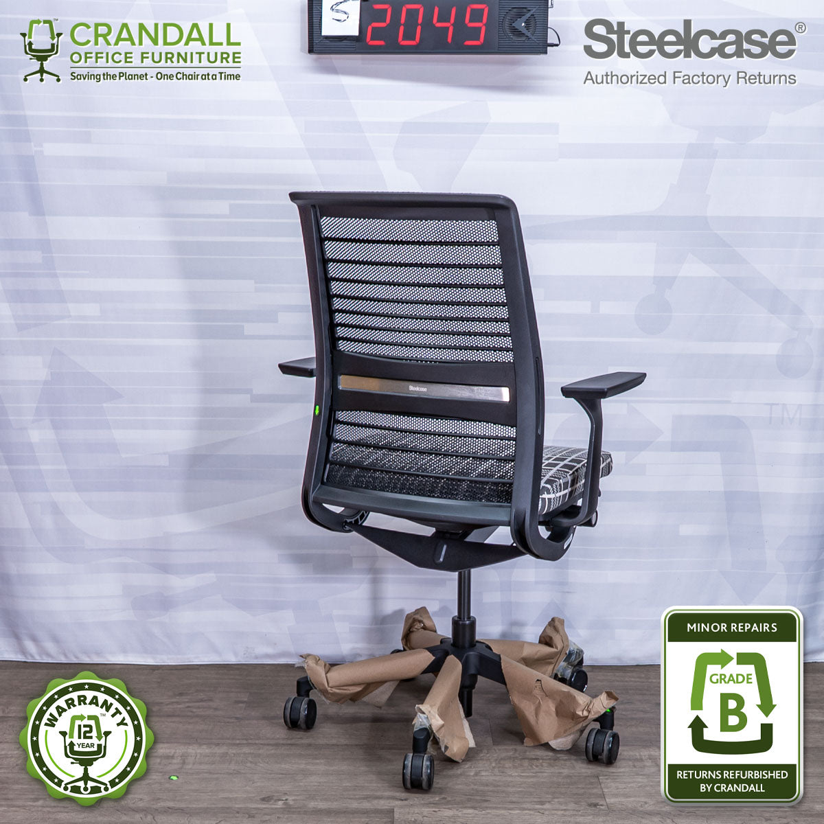 S-2049 - Steelcase V2 Think - Grade B