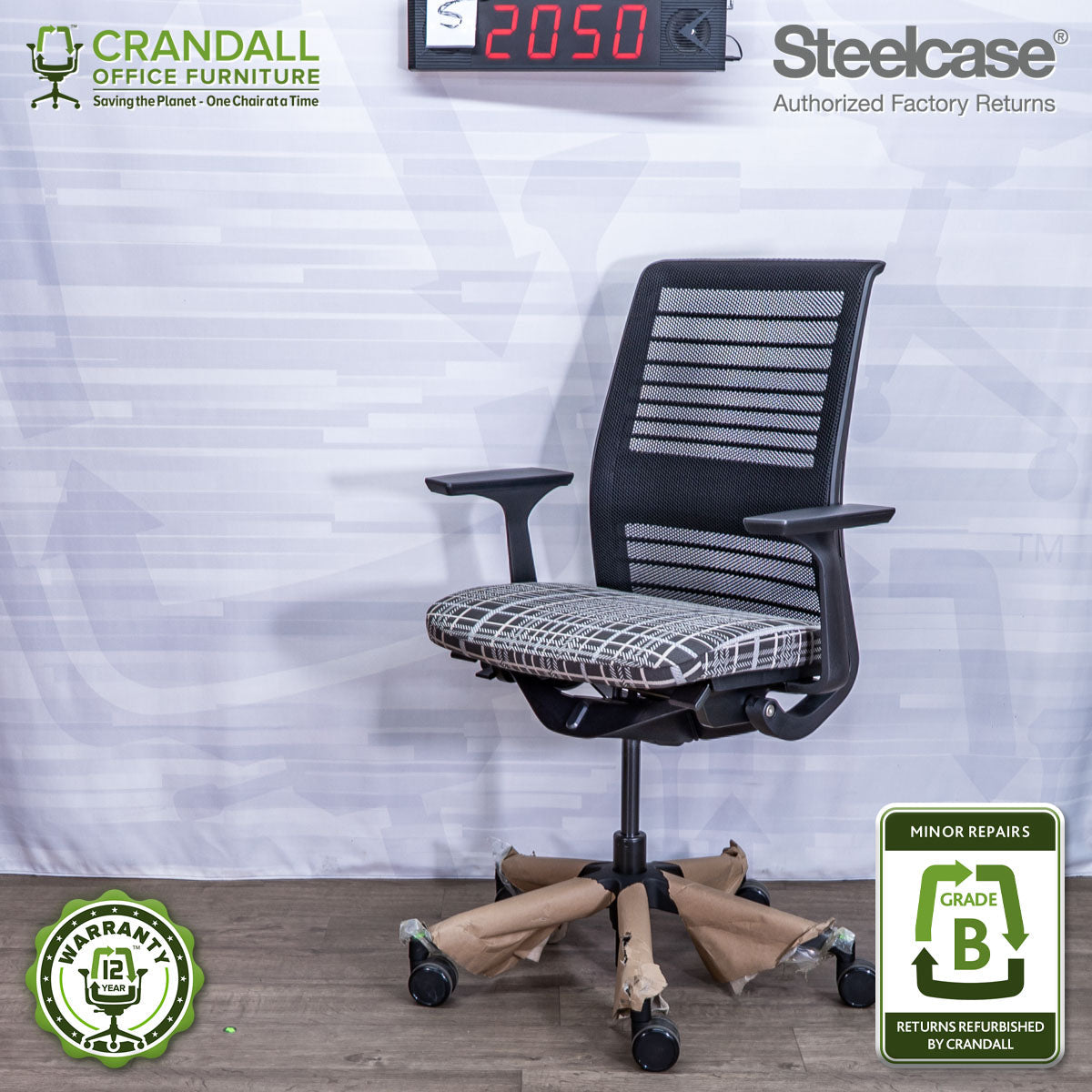 S-2050 - Steelcase V2 Think - Grade B