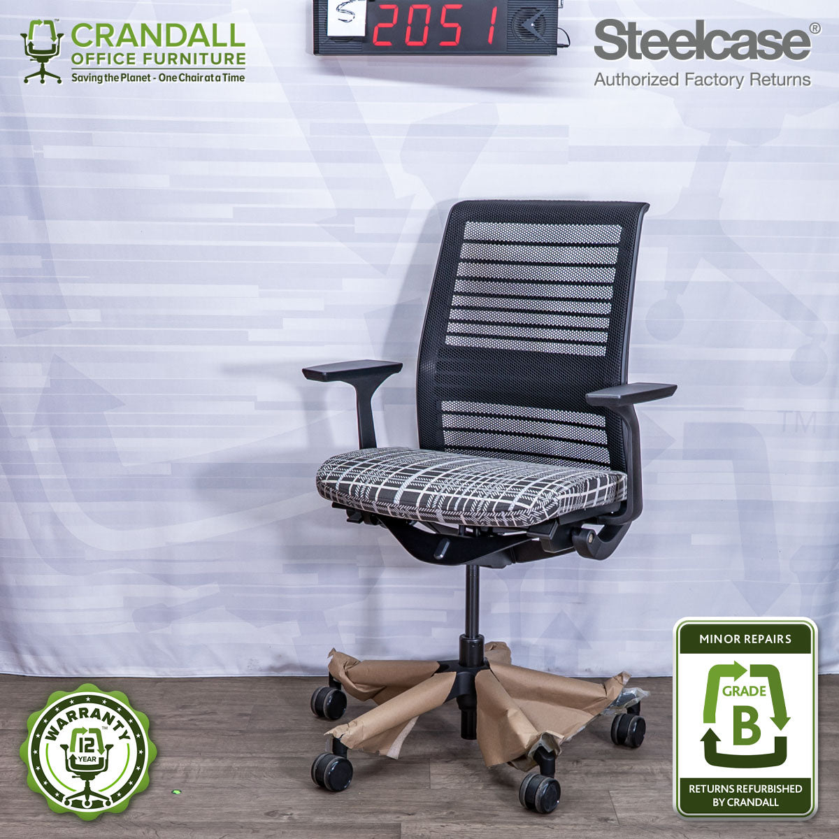 S-2051 - Steelcase V2 Think - Grade B