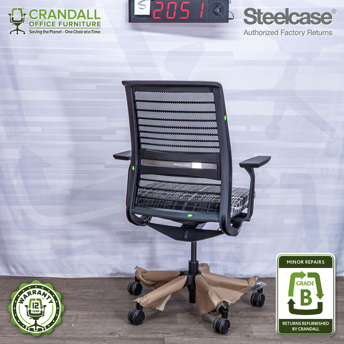 S-2051 - Steelcase V2 Think - Grade B