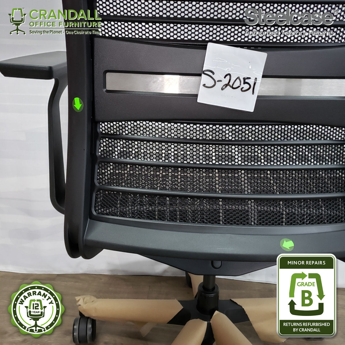 S-2051 - Steelcase V2 Think - Grade B