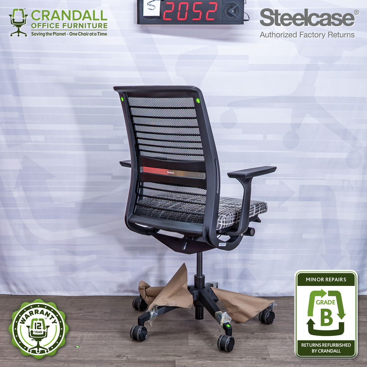 S-2052 - Steelcase V2 Think - Grade B