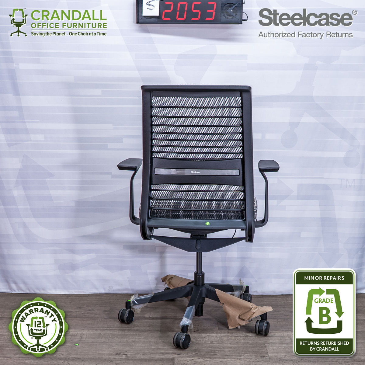 S-2053 - Steelcase V2 Think - Grade B