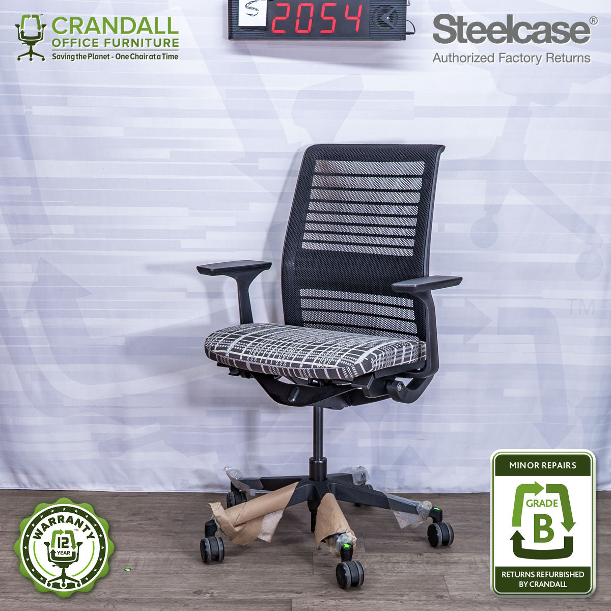 S-2054 - Steelcase V2 Think - Grade B