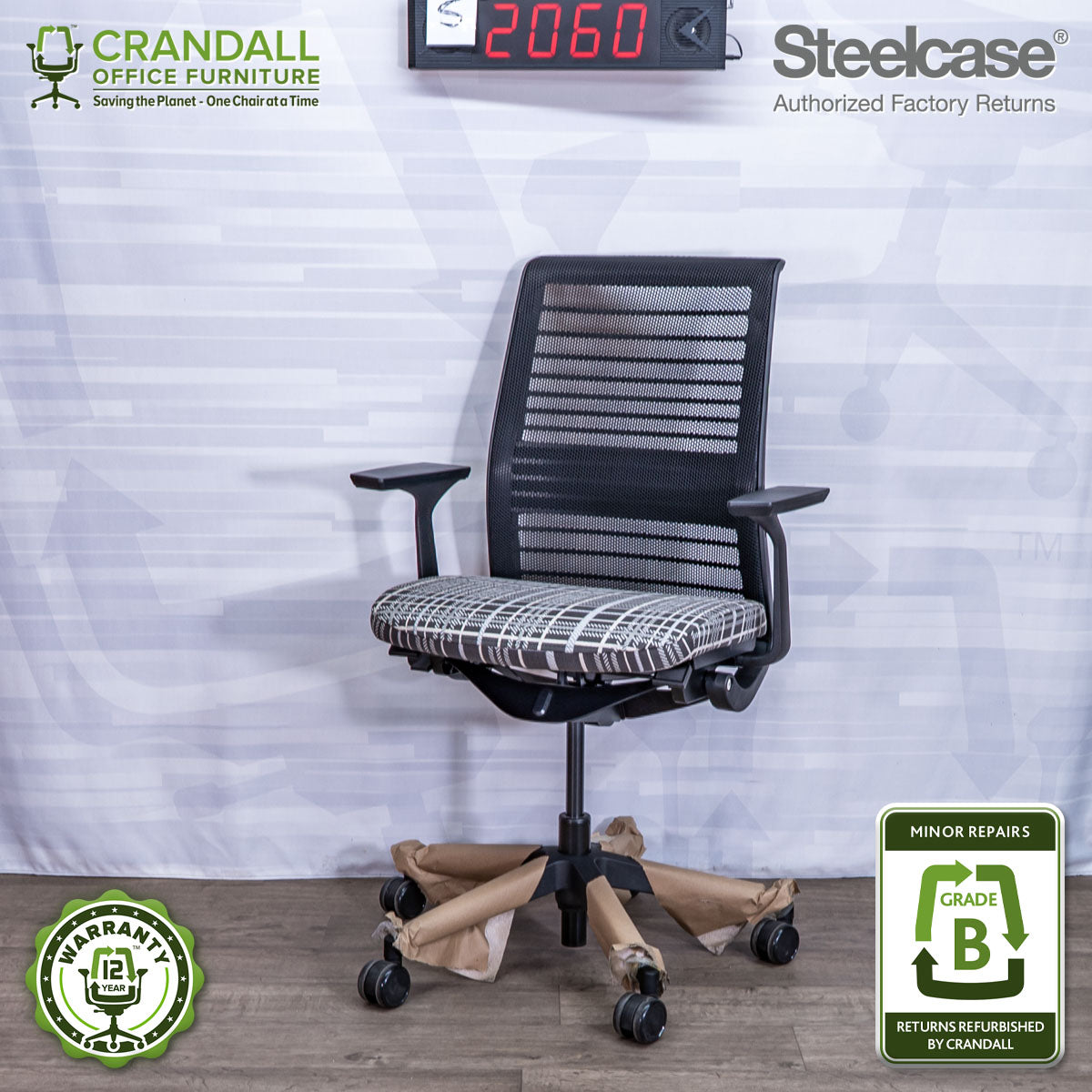 S-2060 - Steelcase V2 Think - Grade B