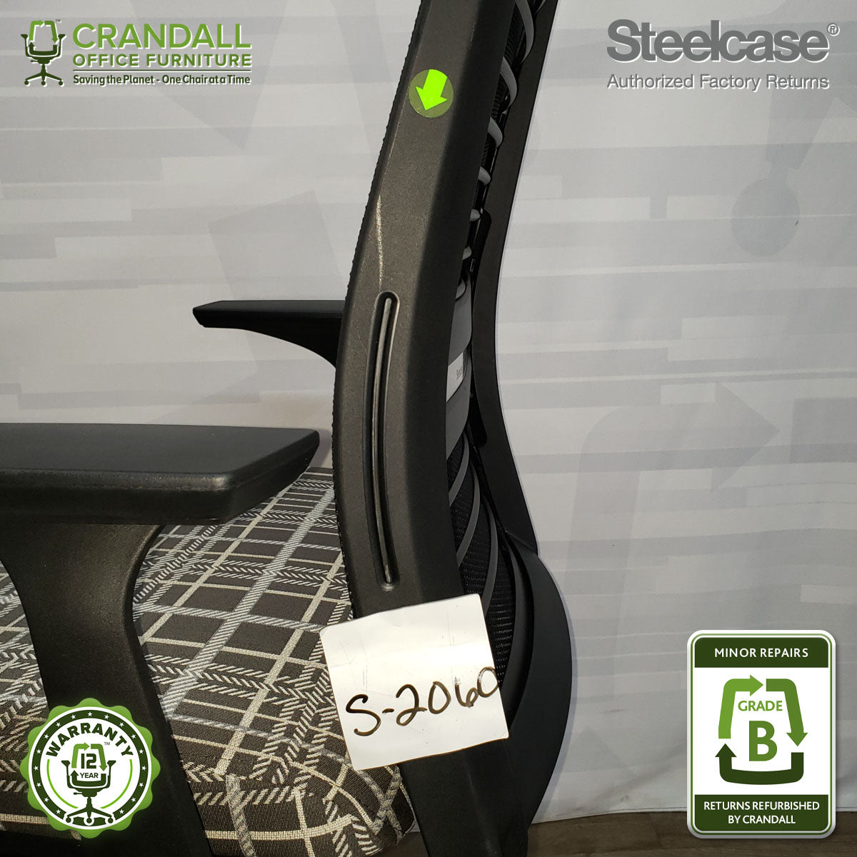 S-2060 - Steelcase V2 Think - Grade B