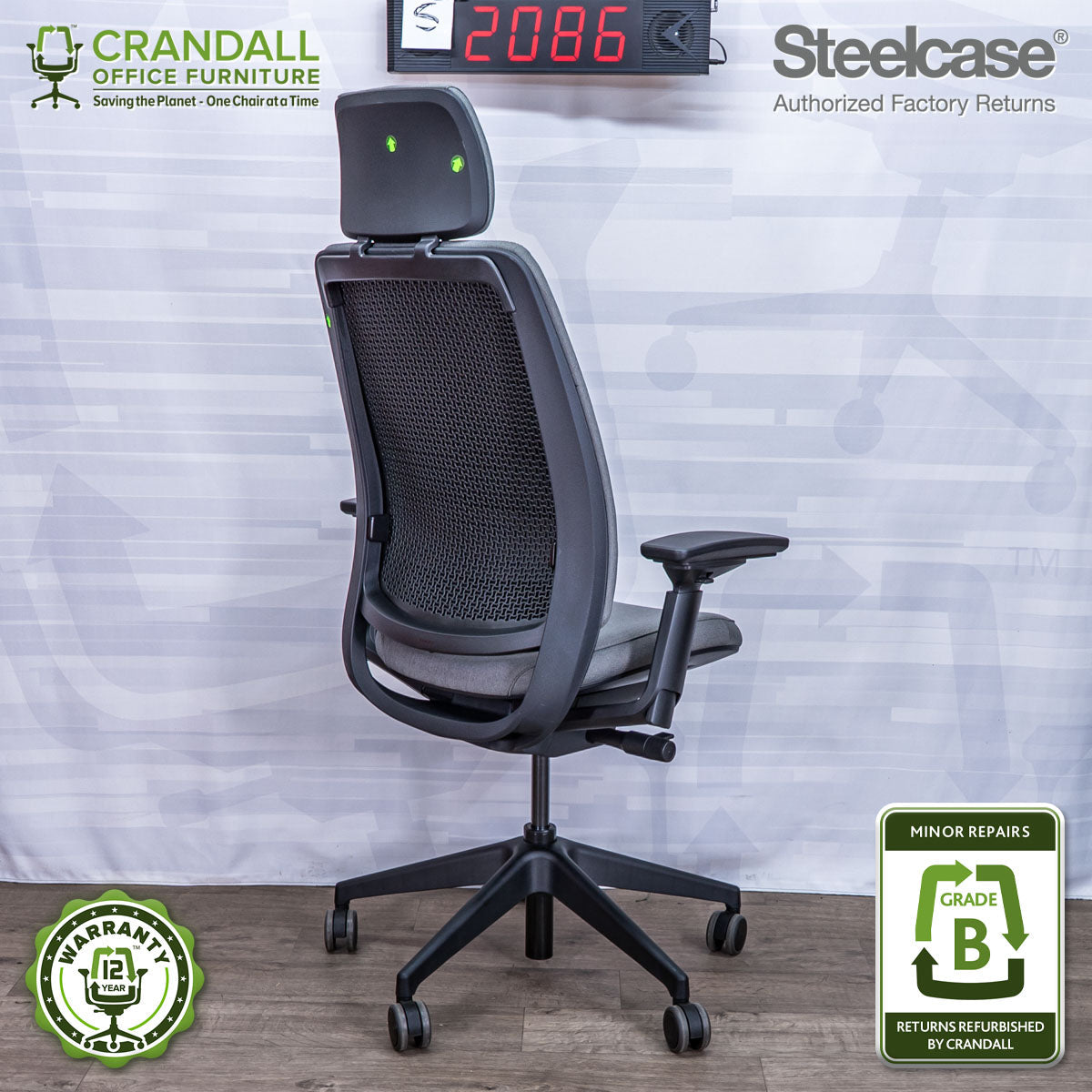 S-2086 - Steelcase Series 2 with Headrest - Grade B