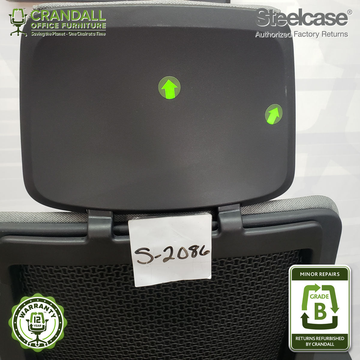 S-2086 - Steelcase Series 2 with Headrest - Grade B