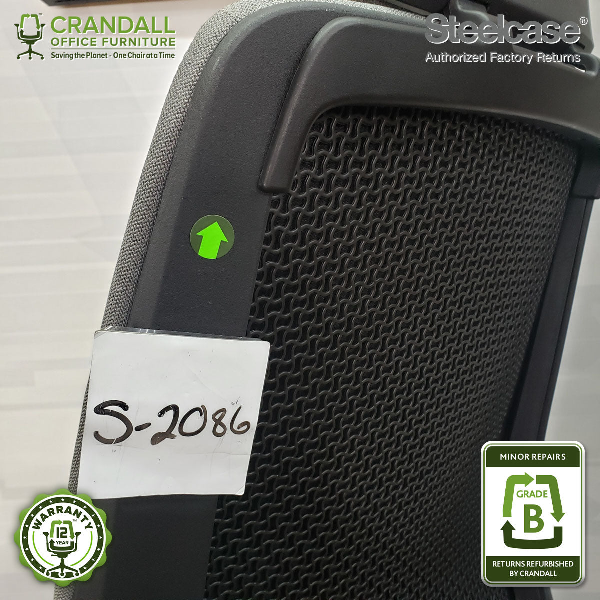 S-2086 - Steelcase Series 2 with Headrest - Grade B