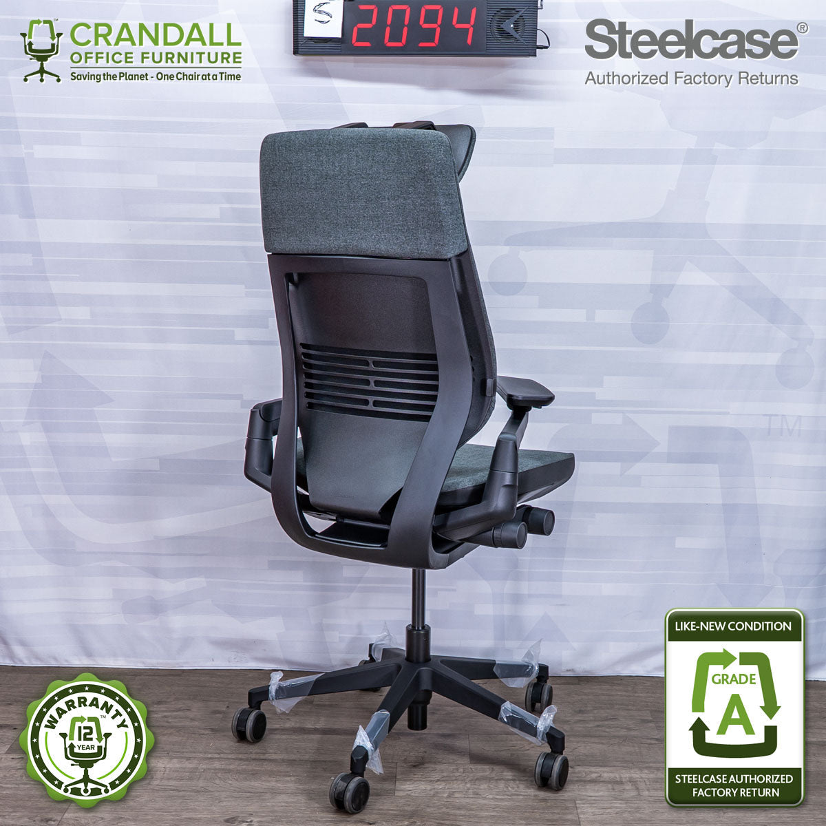 S-2094 - Steelcase Gesture with Headrest - Grade A