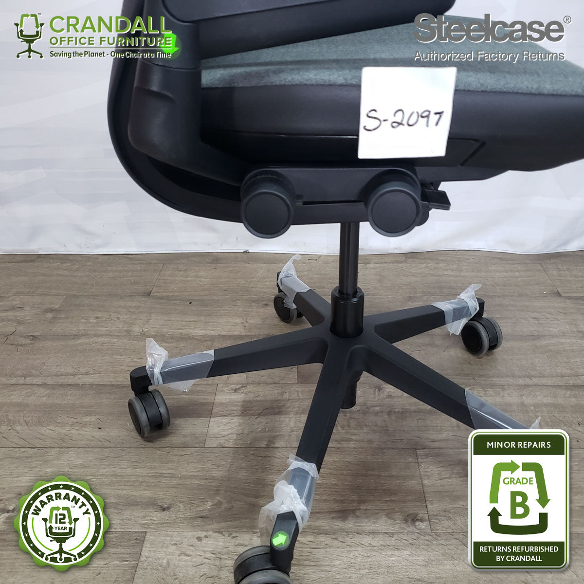 S-2097 - Steelcase Gesture with Headrest - Grade B