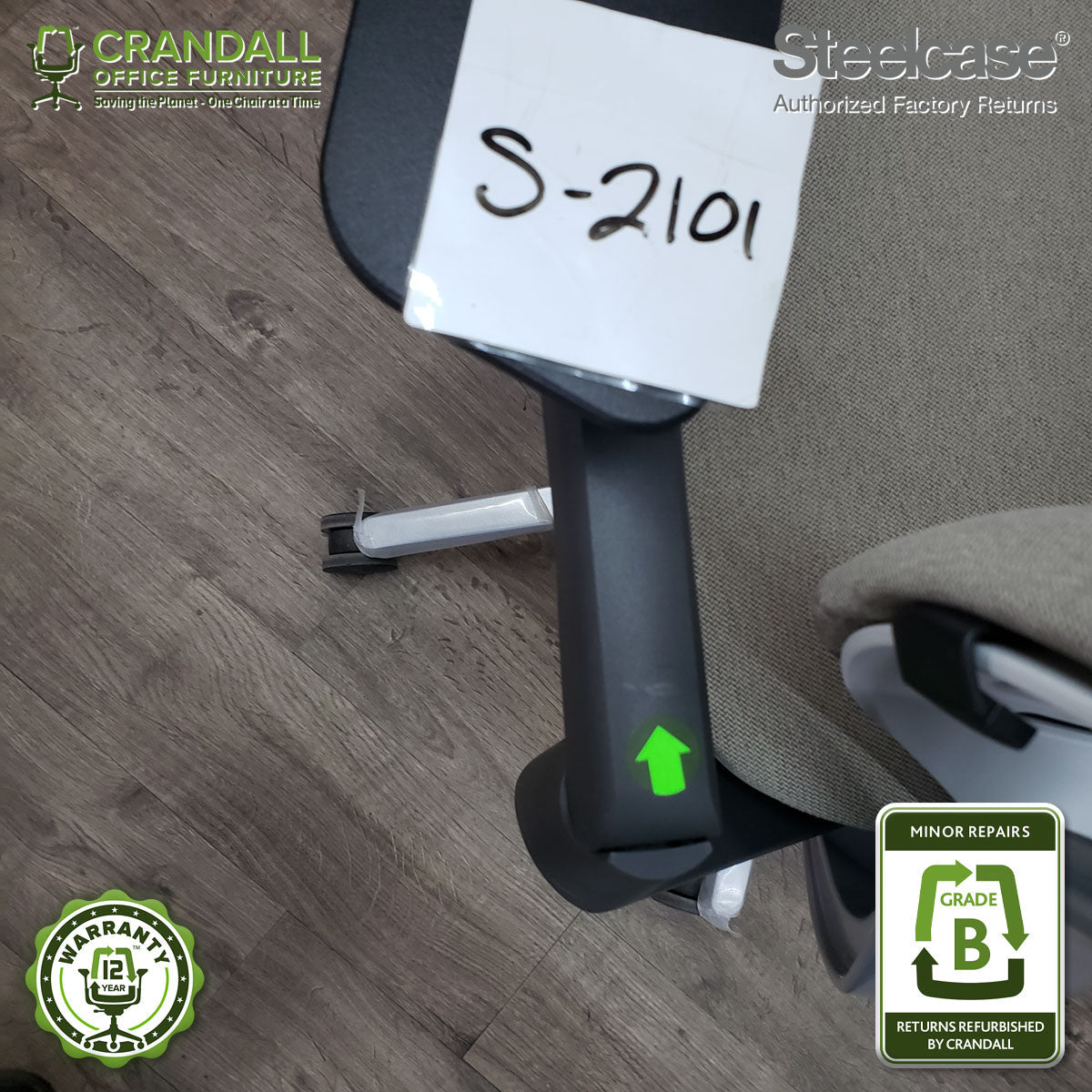 S-2101 - Steelcase Gesture with Headrest - Grade B