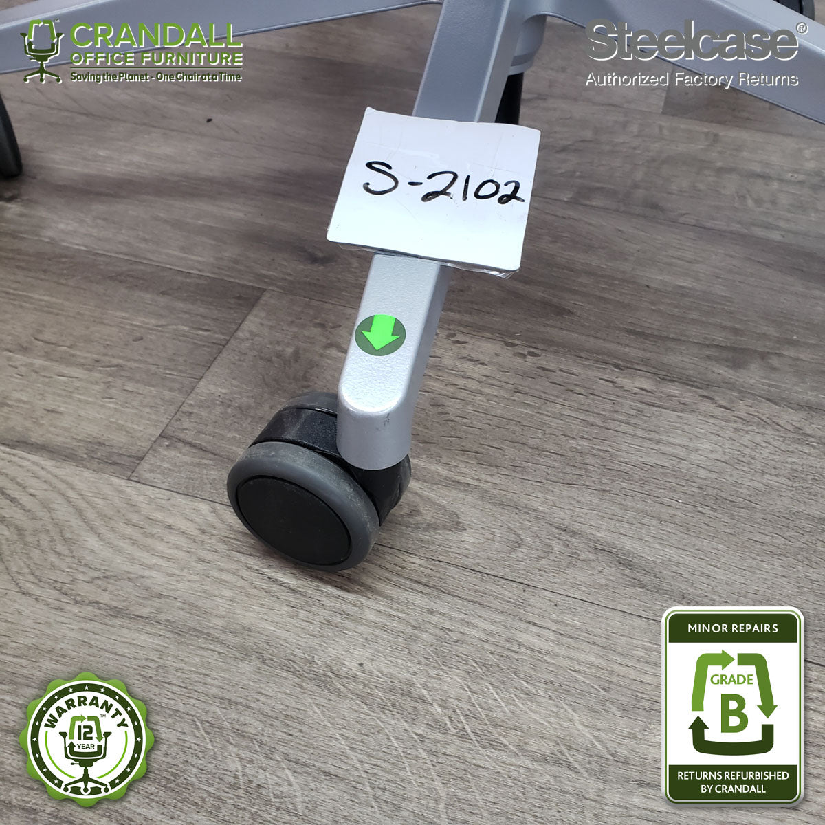 S-2102 - Steelcase Gesture with Headrest - Grade B