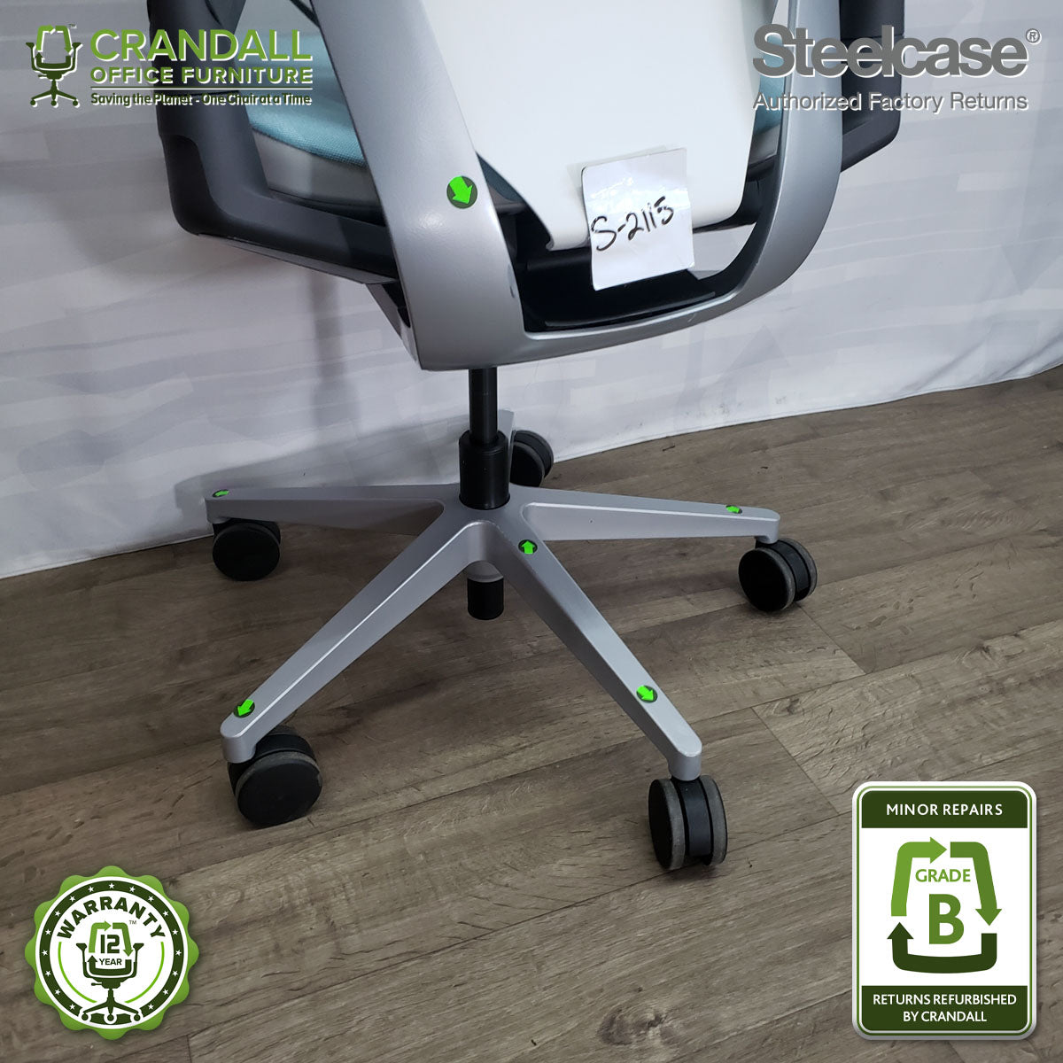 S-2115 - Steelcase Gesture with Headrest - Grade B